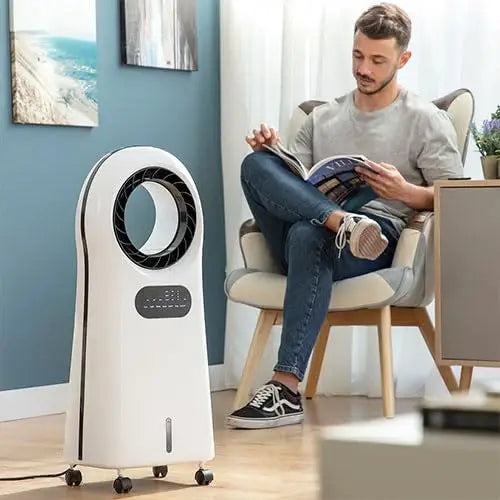 Air Cooler with Remote Control – AC‑247 Bladeless 3.5L Evaporative Cooling Fan