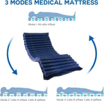 Load image into Gallery viewer, AKM Air bed Cushion for Bedridden Elderly, Alternating Pressure Mattress for Bed Sores, Anti Decubitus Air Mattress Pads with Low Noise Pump System for Hospital Bed