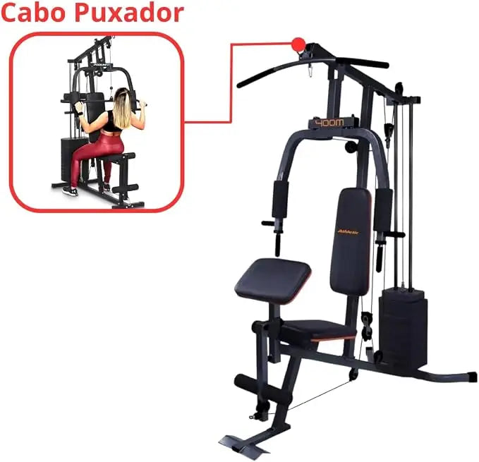 All-in-One Home Gym Machine with 98LBS Dead Weight Stacks for Comprehensive Workouts