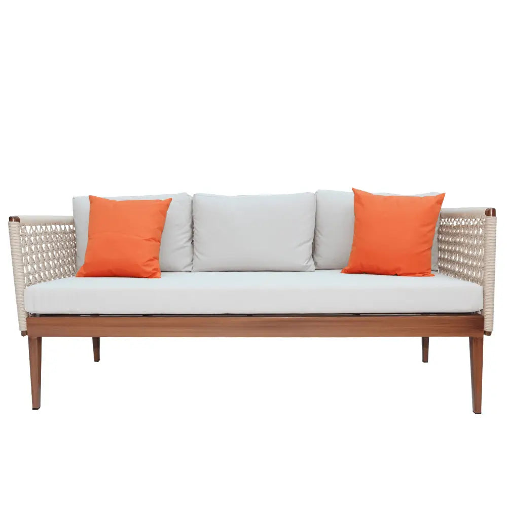 Aluminium Hand Rope Garden Furniture Sofa Set