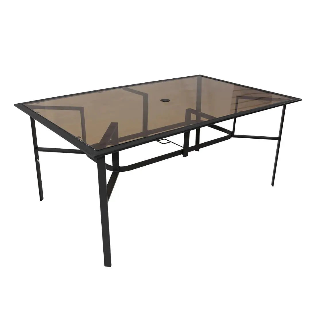 Aluminum 6-Seater Garden Dining Table Set-GCC Home Center