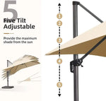 Load image into Gallery viewer, Aluminum Garden Umbrella With Rotating Handle-GCC Home Center