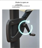 Load image into Gallery viewer, Aluminum Garden Umbrella With Rotating Handle-GCC Home Center