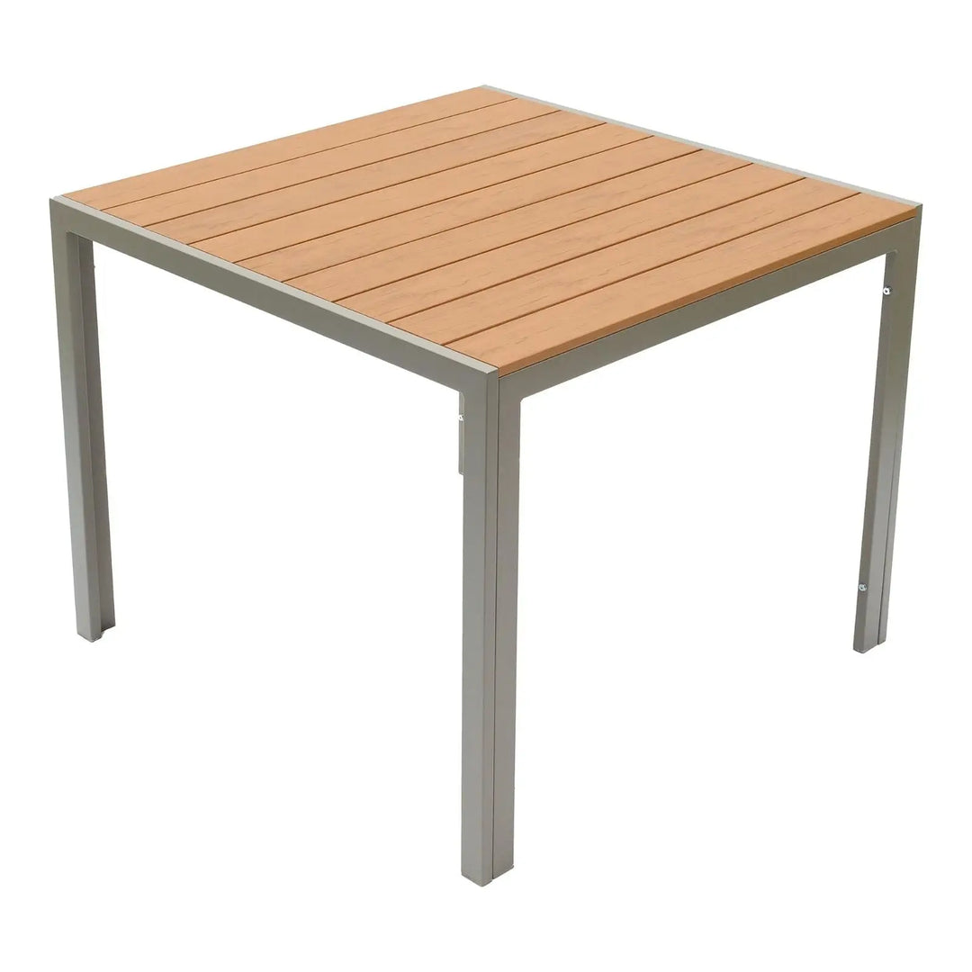 Aluminum & PVC Square Dining Table Set-GCC Home Center