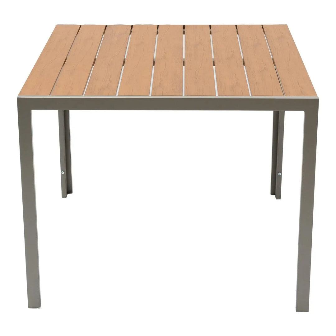 Aluminum & PVC Square Dining Table Set-GCC Home Center