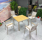 Load image into Gallery viewer, Aluminum &amp; PVC Square Dining Table Set-GCC Home Center