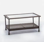Load image into Gallery viewer, Aluminum &amp; Rattan Frame Table- Brown-GCC Home Center
