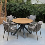 Load image into Gallery viewer, Aluminum &amp; Rope Chair With Cushion-GCC Home Center