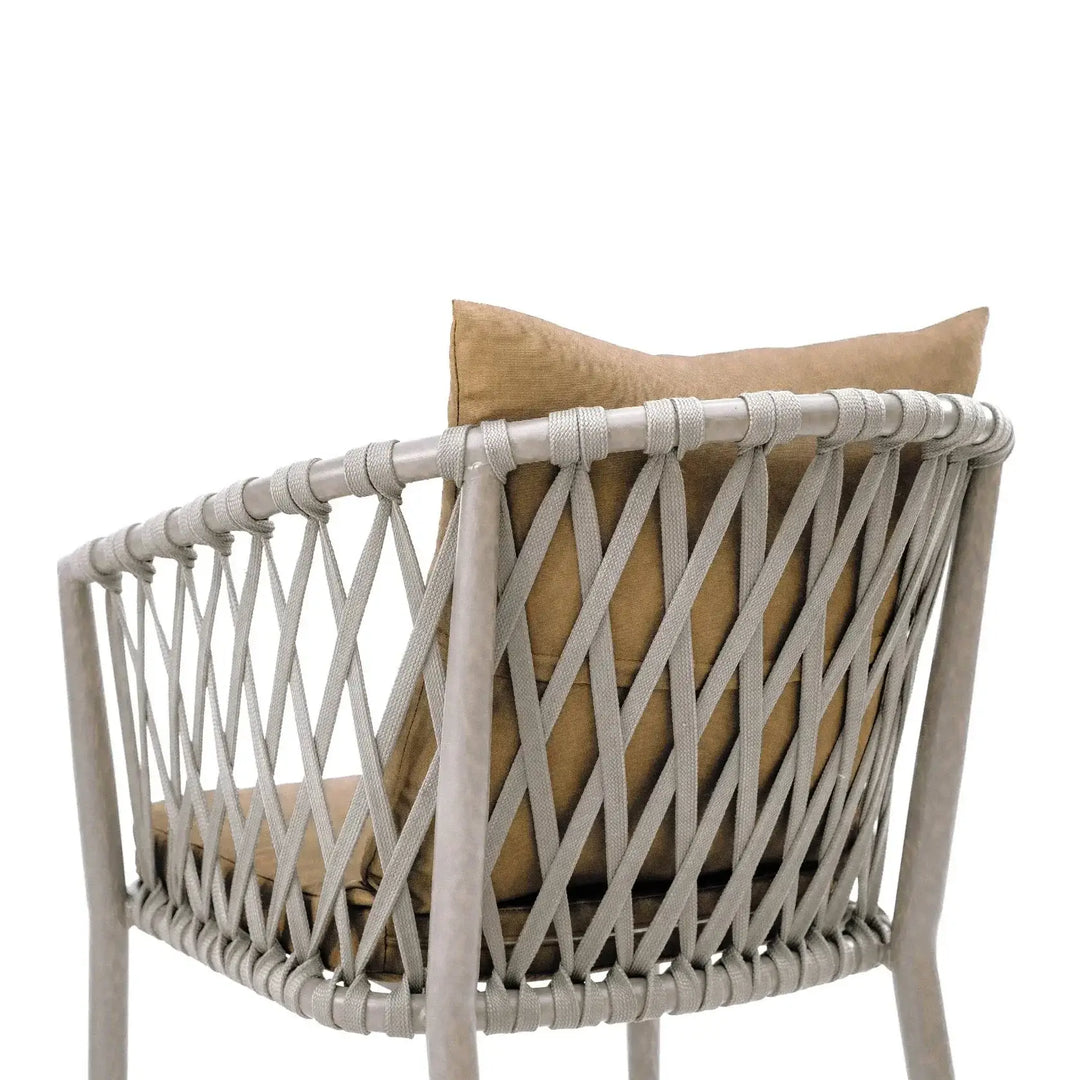 Aluminum & Rope Chair With Cushion-GCC Home Center
