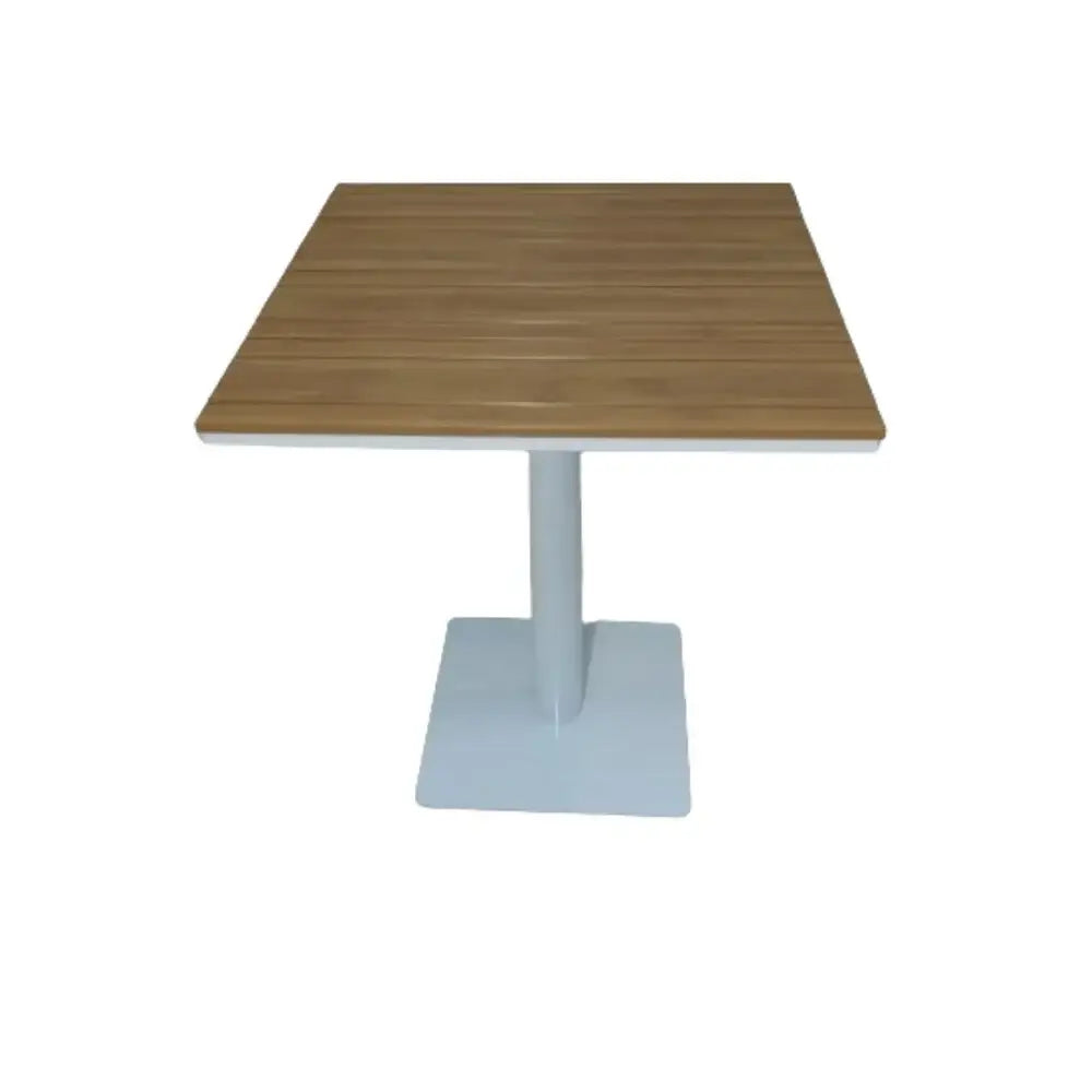 Aluminum Single Leg Table for Garden and Outdoor Patio Square Shape-GCC Home Center
