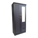 Load image into Gallery viewer, ALWASIT HOME Mehruddin 2 Door Wooden Wardrobe With Mirror with One Lockable Drawer (Without assembly, White)-GCC Home Center