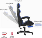 Load image into Gallery viewer, ALWASIT HOME Nexus Gaming Chair, Adjustable Computer Chair Pc Office Pu Leather High Back, Ergonomic design Lumbar Support,Comfortable Armrest Headrest and Footrest (Blue)-GCC Home Center