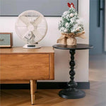 Load image into Gallery viewer, American Country Side Table, Round Small Cafe End Table Nightstand, Small Space Sofa Side Table for Bedroom, Living Room, Patio