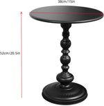 Load image into Gallery viewer, American Country Side Table, Round Small Cafe End Table Nightstand, Small Space Sofa Side Table for Bedroom, Living Room, Patio