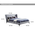 Load image into Gallery viewer, Amora King Bed – Grey