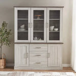 Load image into Gallery viewer, Angelic Hutch with Buffet, High-Quality Engineered Wood With Glass