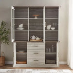 Load image into Gallery viewer, Angelic Hutch with Buffet, High-Quality Engineered Wood With Glass