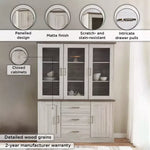 Load image into Gallery viewer, Angelic Hutch with Buffet, High-Quality Engineered Wood With Glass
