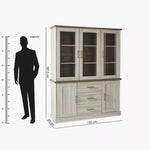 Load image into Gallery viewer, Angelic Hutch with Buffet, High-Quality Engineered Wood With Glass