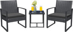 Load image into Gallery viewer, Anovara Outdoor Furniture 3 Pieces Balcony Garden Outdoor Furniture Set include 2 Rattan Chairs with Cushions and 1 Coffee Table