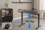 Load image into Gallery viewer, Anovara Standing Desk Height Adjustable Desk Standing Desk 100 X 60cm Adjustable Stand Up Office Computer Desk (Black, 100cm)-GCC Home Center