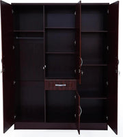 Arabian Mall 3-Door Wooden Wardrobe Cabinet - Modern Engineered Wood