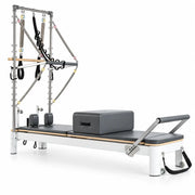 Arabian Mall Foldable Pilates Reformer Machine with Adjustable Springs & Half Tower for Full-Body Training UAE
