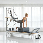 Load image into Gallery viewer, Arabian Mall Foldable Pilates Reformer Machine with Adjustable Springs &amp; Half Tower for Full-Body Training UAE