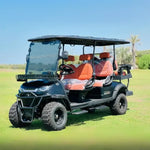 Load image into Gallery viewer, Arabian Mall Premium Matte Black Lifted 6-Seater (4+2) Off-Road Electric Golf Cart with Lithium Battery
