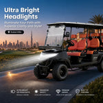 Load image into Gallery viewer, Arabian Mall Premium Matte Black Lifted 6-Seater (4+2) Off-Road Electric Golf Cart with Lithium Battery