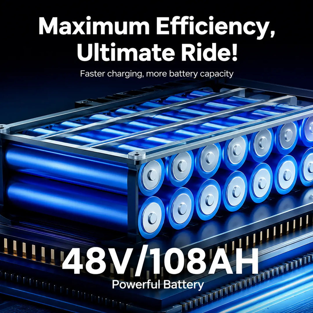 Arabian Mall Premium Matte Black Lifted 6-Seater (4+2) Off-Road Electric Golf Cart with Lithium Battery