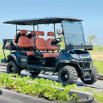 Load image into Gallery viewer, Arabian Mall Premium Matte Black Lifted 6-Seater (4+2) Off-Road Electric Golf Cart with Lithium Battery