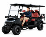Load image into Gallery viewer, Arabian Mall Premium Matte Black Lifted 6-Seater (4+2) Off-Road Electric Golf Cart with Lithium Battery
