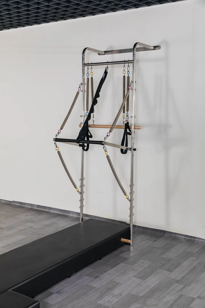 Arabian Mall Wall-Mounted Pilates Reformer Machine with Platform Mat – All-in-One Home & Studio Workout UAE