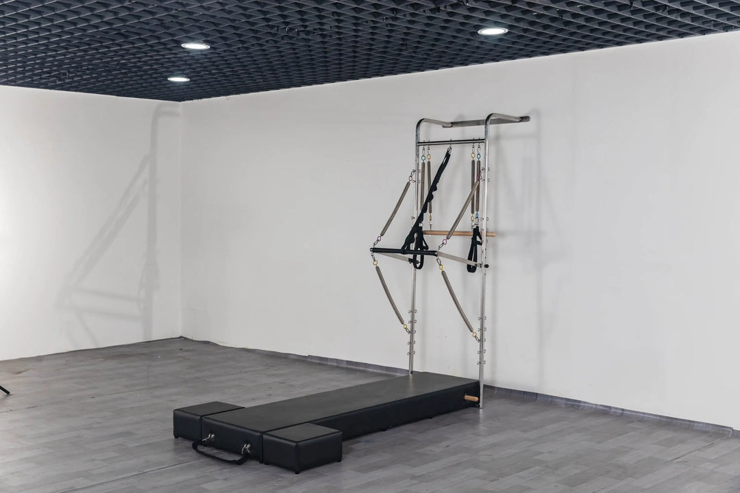 Arabian Mall Wall-Mounted Pilates Reformer Machine with Platform Mat – All-in-One Home & Studio Workout UAE