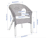 Load image into Gallery viewer, Armchair with cushion, rattan/Norna natural-GCC Home Center