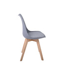 Load image into Gallery viewer, Jilphar Furniture Armless Dining Chair with Wooden Legs JP1154-GCC Home Center