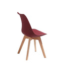 Load image into Gallery viewer, Jilphar Furniture Armless Dining Chair with Wooden Legs JP1154-GCC Home Center