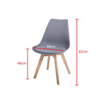 Load image into Gallery viewer, Jilphar Furniture Armless Dining Chair with Wooden Legs JP1154-GCC Home Center