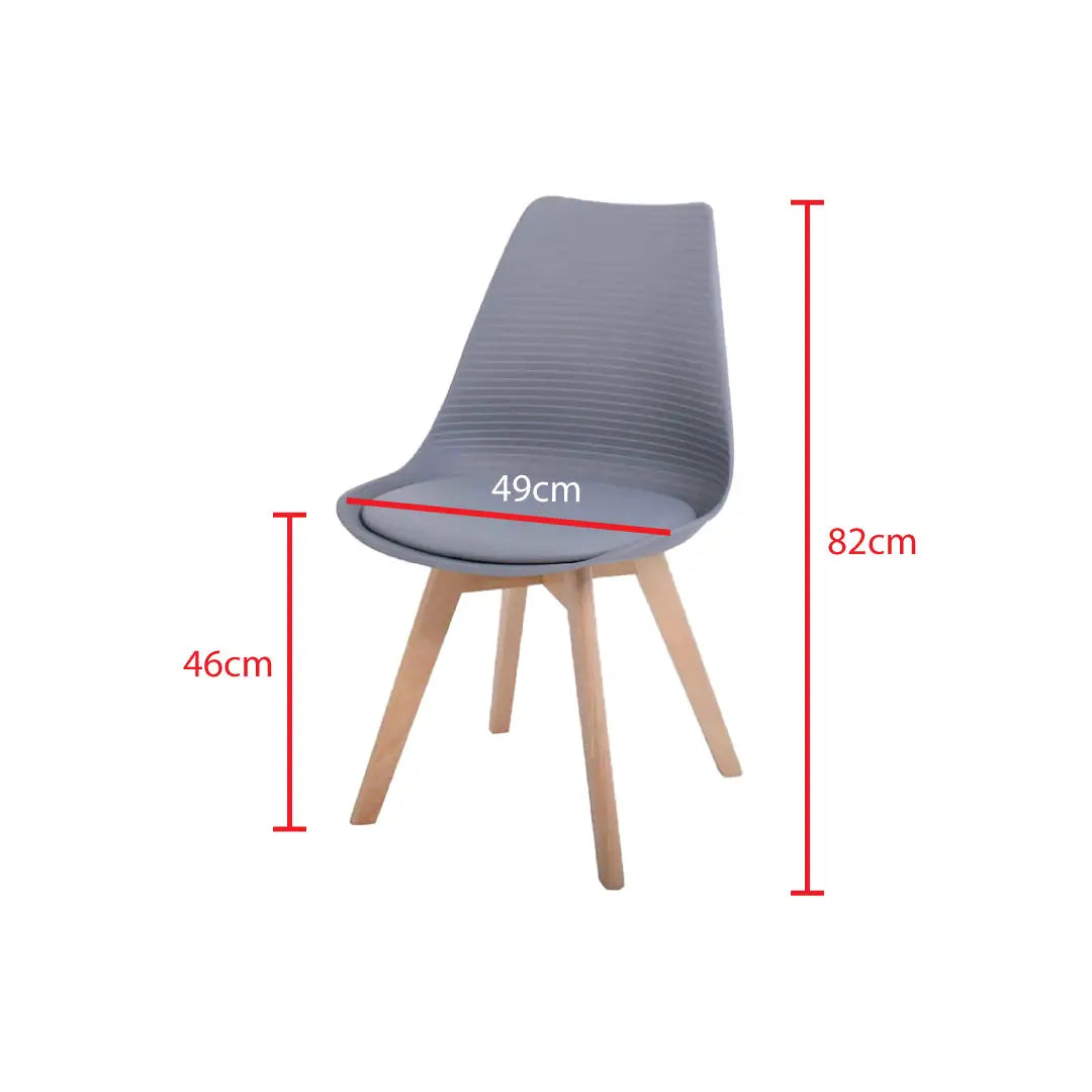 Jilphar Furniture Armless Dining Chair with Wooden Legs JP1154-GCC Home Center