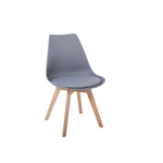 Load image into Gallery viewer, Jilphar Furniture Armless Dining Chair with Wooden Legs JP1154-GCC Home Center