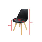 Load image into Gallery viewer, Jilphar Furniture Armless Dining Chair with Wooden Legs JP1154-GCC Home Center