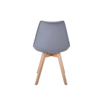 Load image into Gallery viewer, Jilphar Furniture Armless Dining Chair with Wooden Legs JP1154-GCC Home Center