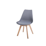 Load image into Gallery viewer, Jilphar Furniture Armless Dining Chair with Wooden Legs JP1154-GCC Home Center