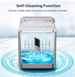 Load image into Gallery viewer, Automatic Home Ice Maker, 1.5L Capacity, 9 Cubes Ready in 6 Mins, 12Kg In 24 Hours, Self- Cleaning, Two Size Ice Cube, LED Control Panel, Scoop Included