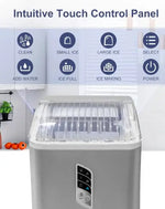 Load image into Gallery viewer, Automatic Home Ice Maker, 1.5L Capacity, 9 Cubes Ready in 6 Mins, 12Kg In 24 Hours, Self- Cleaning, Two Size Ice Cube, LED Control Panel, Scoop Included