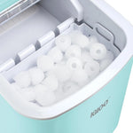 Load image into Gallery viewer, Automatic Self-Cleaning Portable Electric Countertop Ice Maker Machine With Handle, 26 Pounds in 24 Hours, 9 Ice Cubes Ready in 7 minutes, With Ice Scoop and Basket