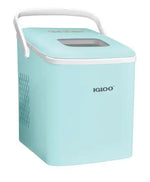 Load image into Gallery viewer, Automatic Self-Cleaning Portable Electric Countertop Ice Maker Machine With Handle, 26 Pounds in 24 Hours, 9 Ice Cubes Ready in 7 minutes, With Ice Scoop and Basket