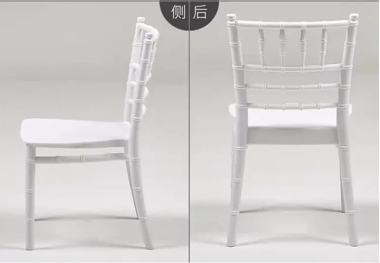 Baby Chair Kids Plastic School Study Chair Chivari Party Chair White Bamboo Design-GCC Home Center