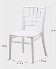 Baby Chair Kids Plastic School Study Chair Chivari Party Chair White Bamboo Design-GCC Home Center